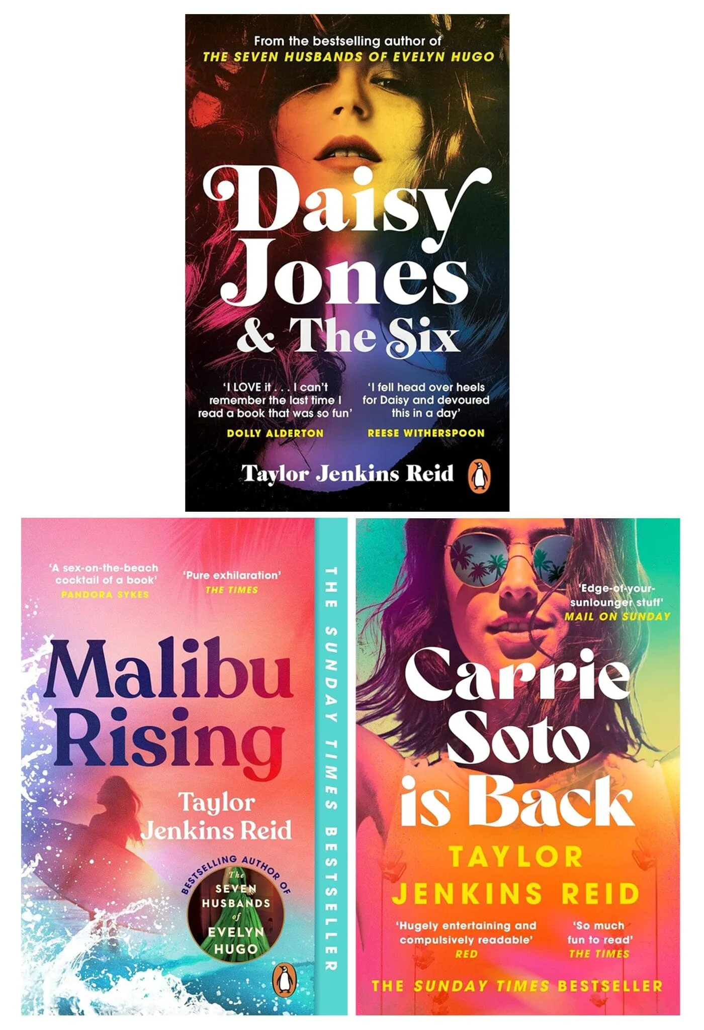 Daisy Jones and the Six by Taylor Jenkins Reid 3 Books Collection Set - Fiction - Paperback