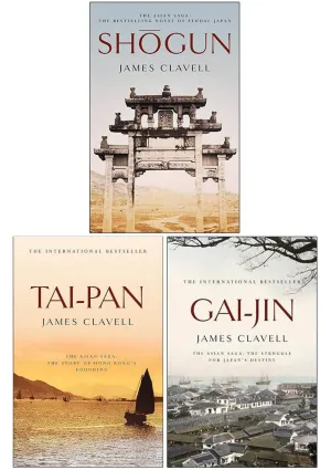Damaged - Shogun by James Clavell: The Asian Saga 3 Books Collection Set - Fiction - Paperback - 31
