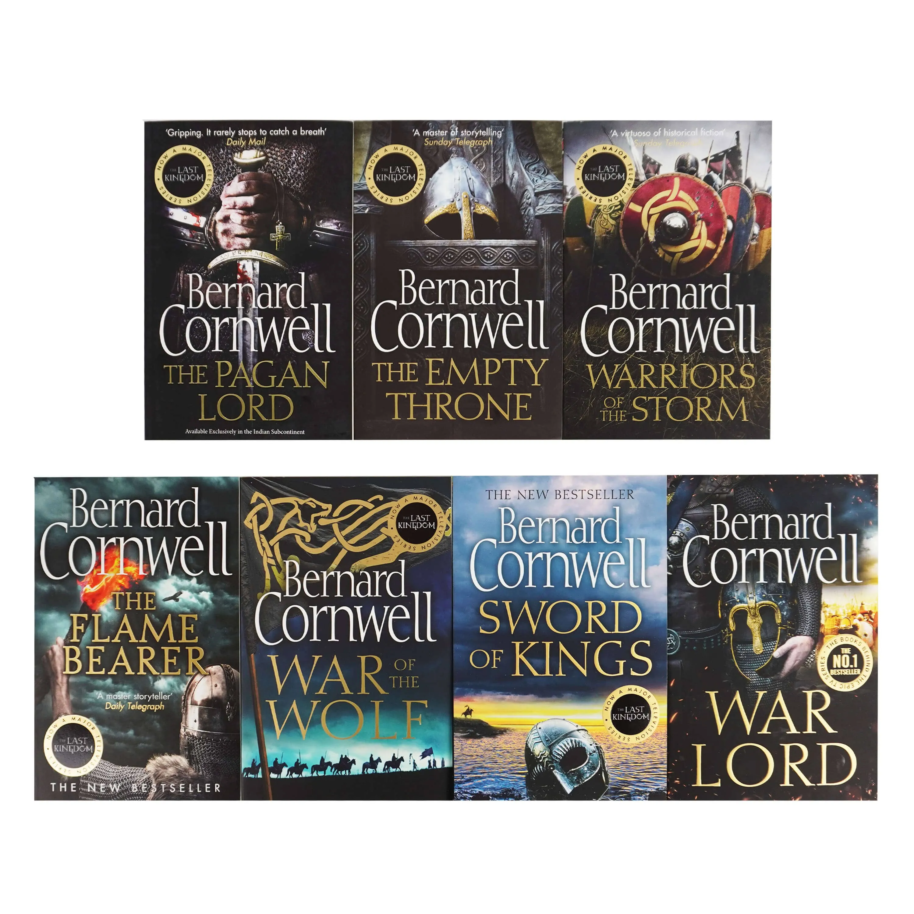 Damaged - The Last Kingdom by Bernard Cornwell: Books 7-13 Collection 7 Books Set - Fiction - Paperback - 9
