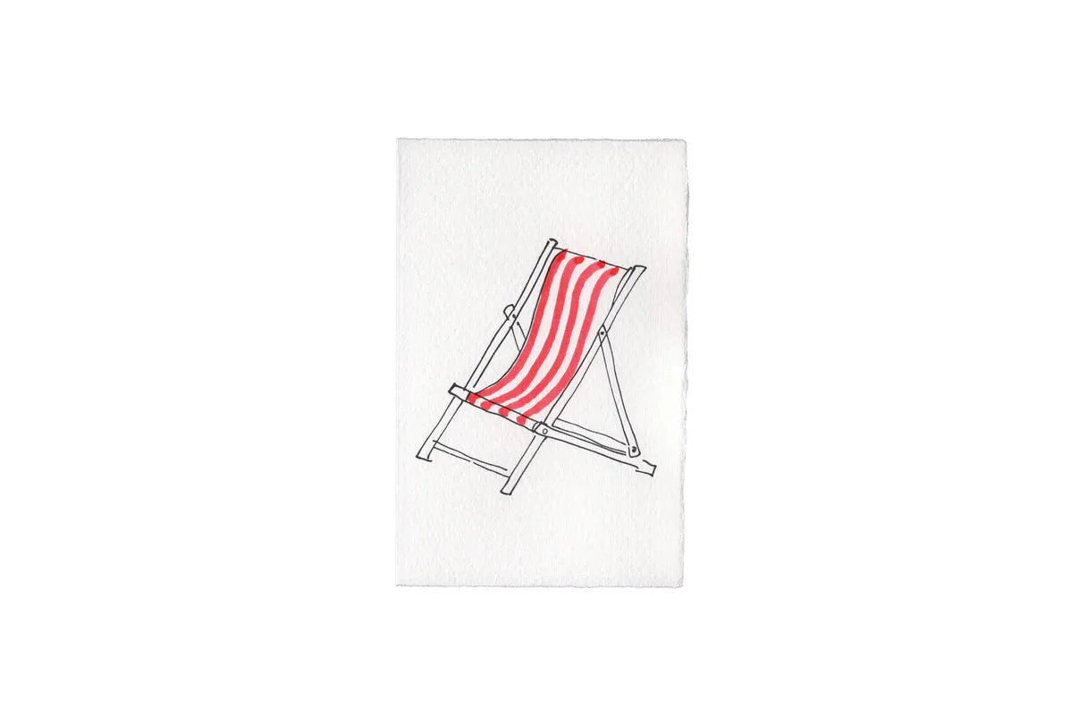 Deck Chair (Red) Card