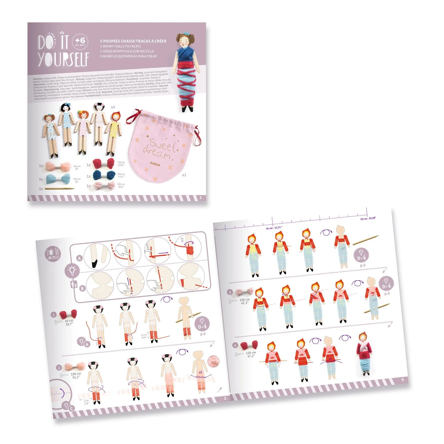 DIY Sweet Night Worry Dolls