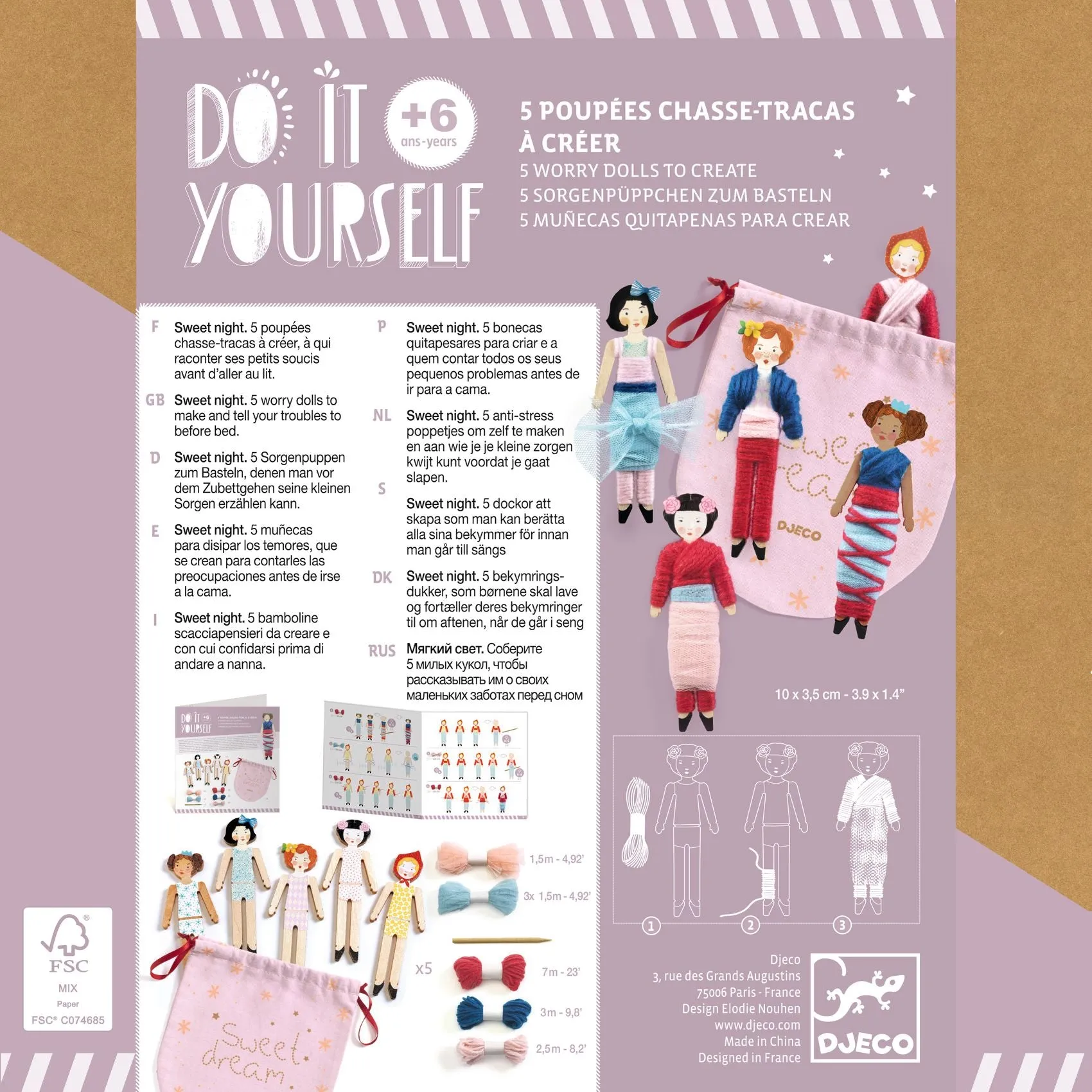 DIY Sweet Night Worry Dolls