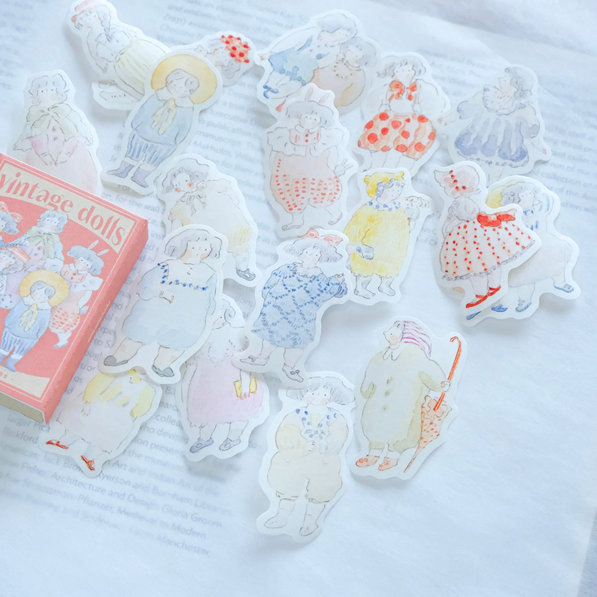 Dodolulu - Planner Sticker Matchbox - Vintage Dolls