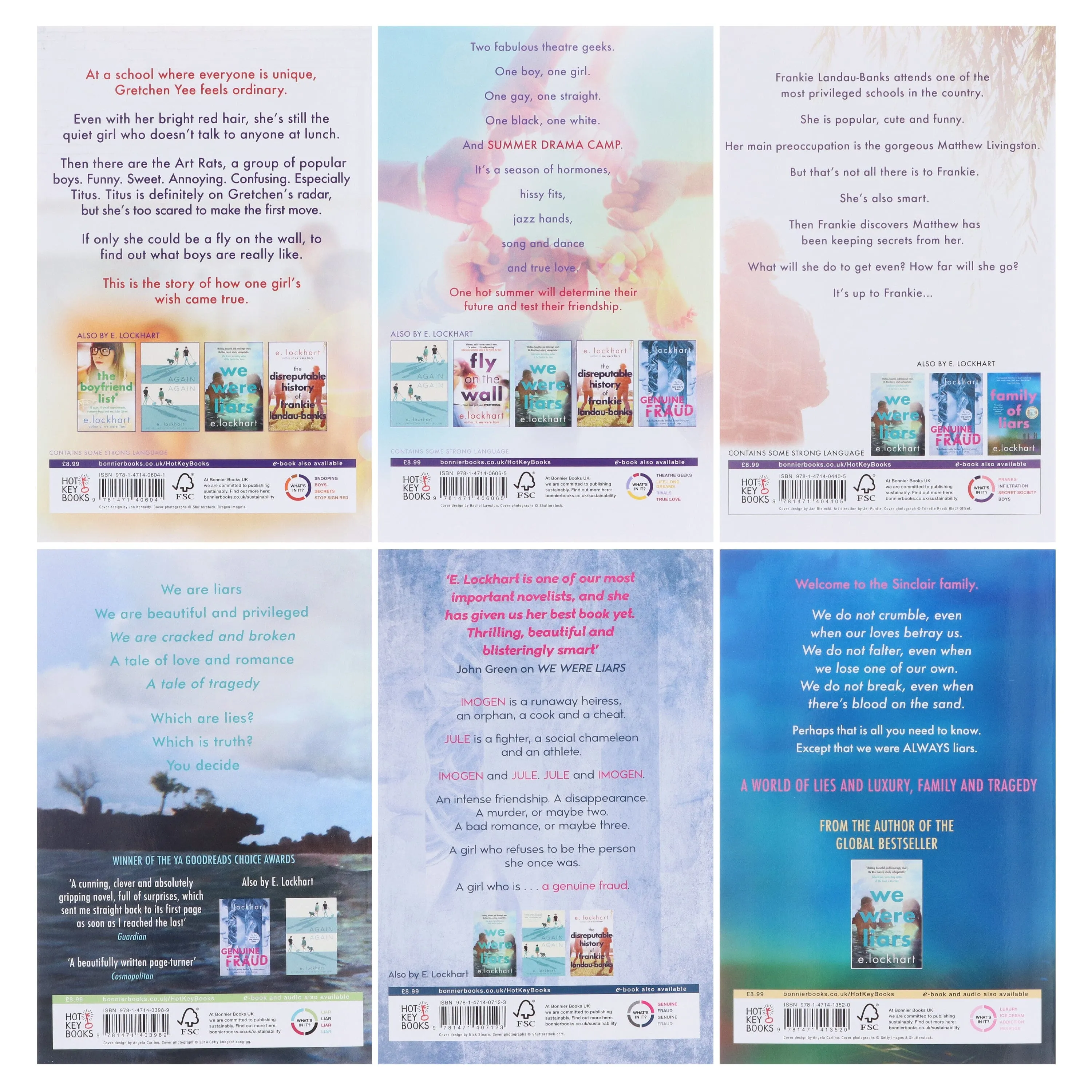 E. Lockhart Collection 6 Books Set - Ages 13  - Paperback