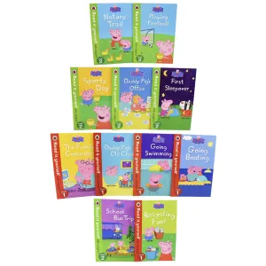 Early Learning Peppa Pig Read it yourself with Ladybird 11 Books Level 1& 2 - Ages 5-7 - Paperback
