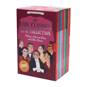 Easy Classic Epic Collection Tolstoy's War and Peace and Other Stories 10 Books Box Set By  Gemma Barder, Helen Panayi - Ages 7-9- Paperback