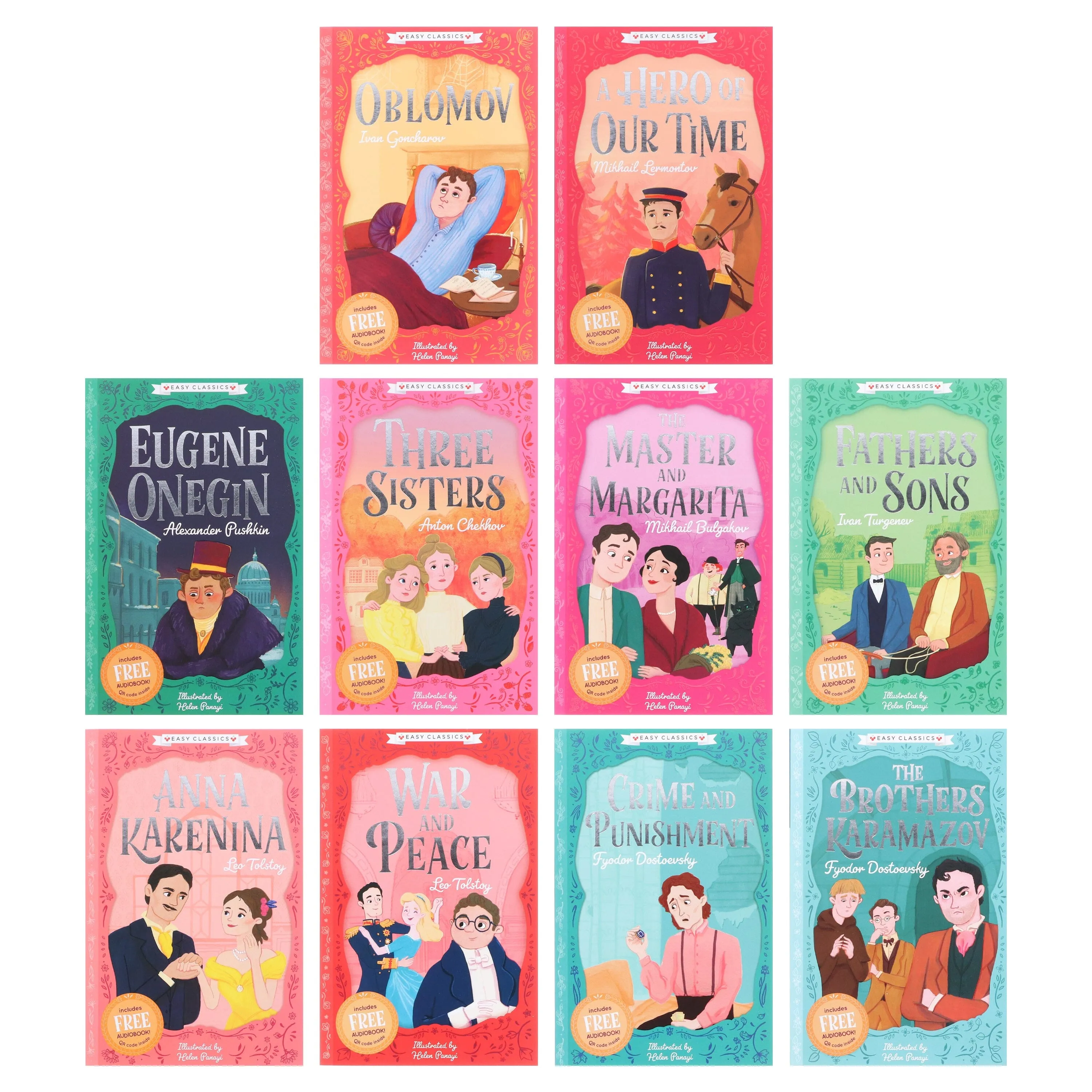 Easy Classic Epic Collection Tolstoy's War and Peace and Other Stories 10 Books Box Set By  Gemma Barder, Helen Panayi - Ages 7-9- Paperback