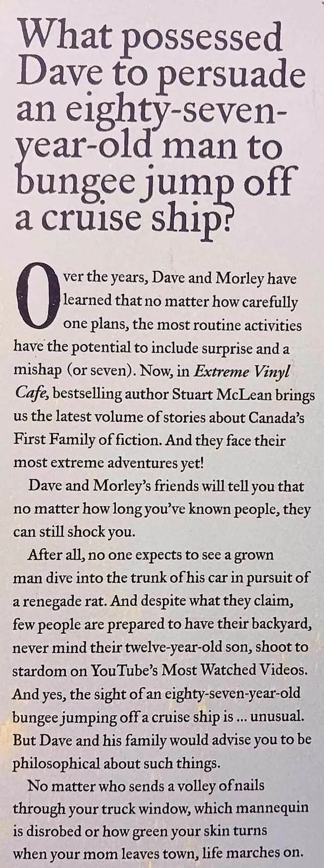 EXTREME VINYL CAFE - Stuart McLean