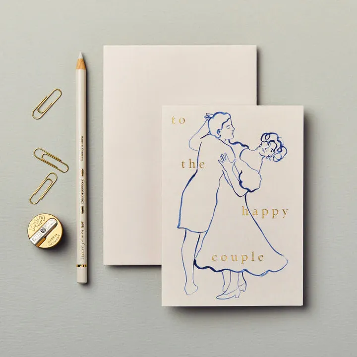 Figures 'To the Happy Couple' Card