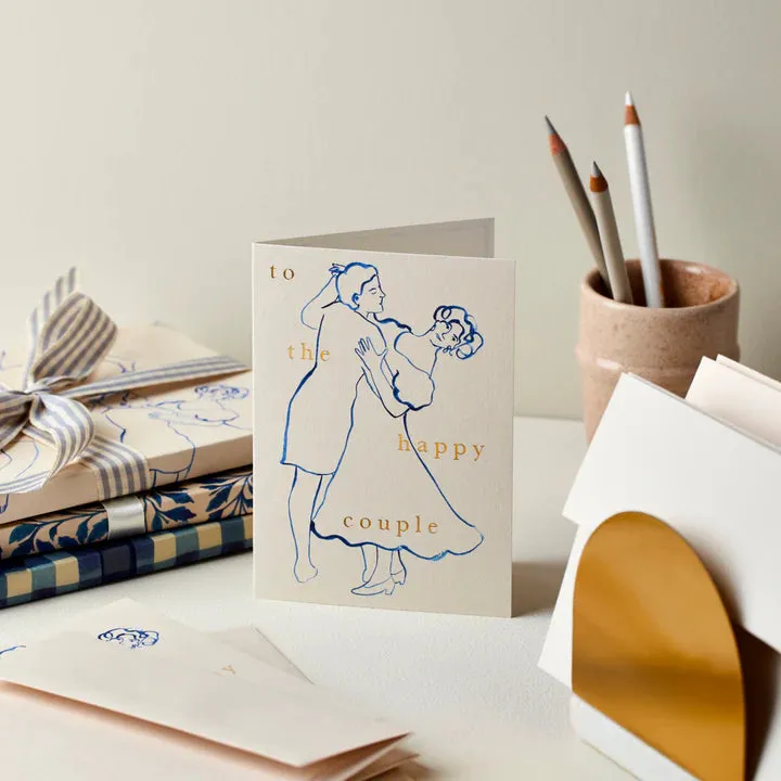 Figures 'To the Happy Couple' Card