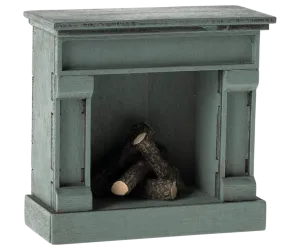Fireplace, Mouse - Blue