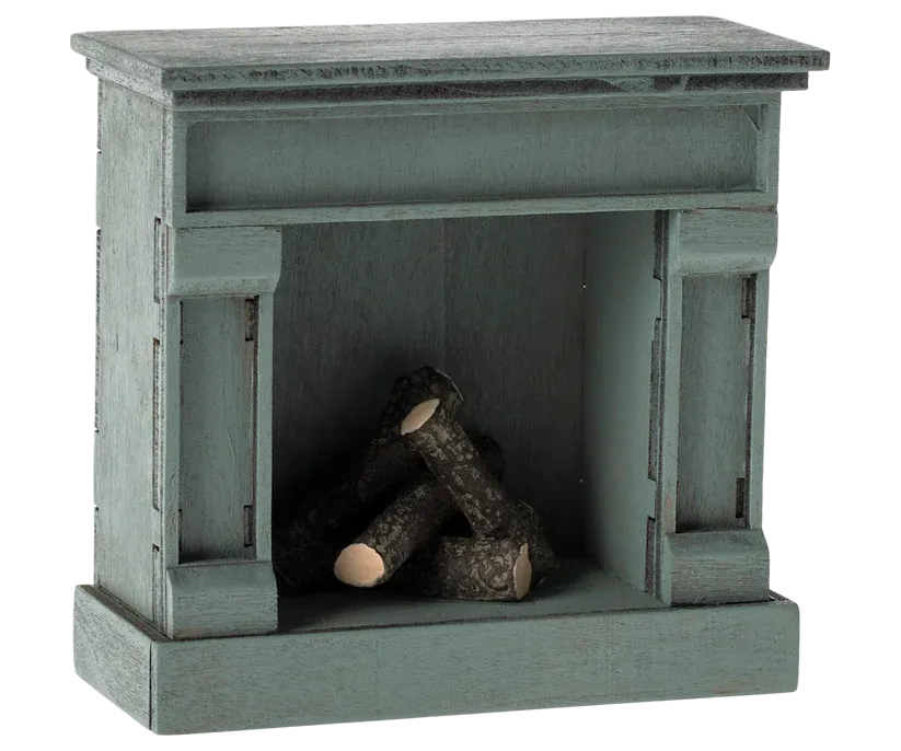 Fireplace, Mouse - Blue