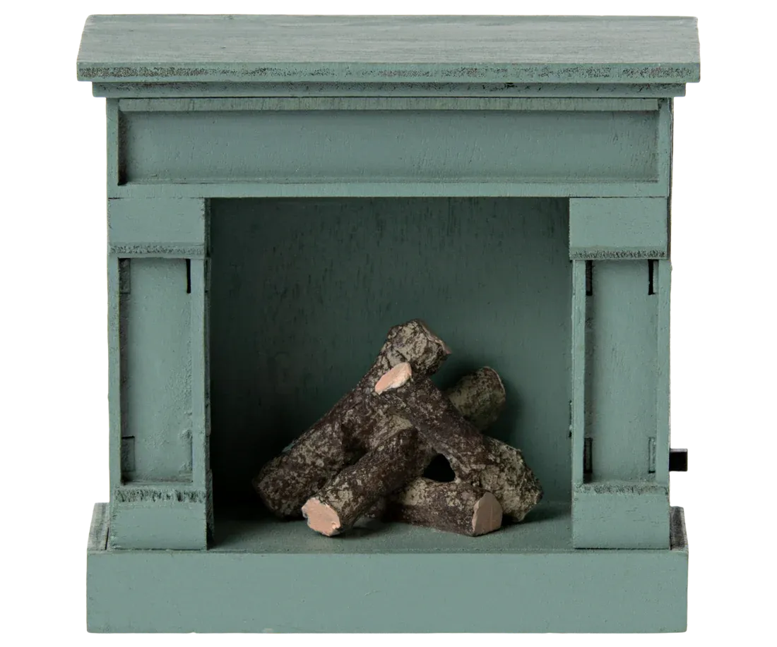 Fireplace, Mouse - Blue