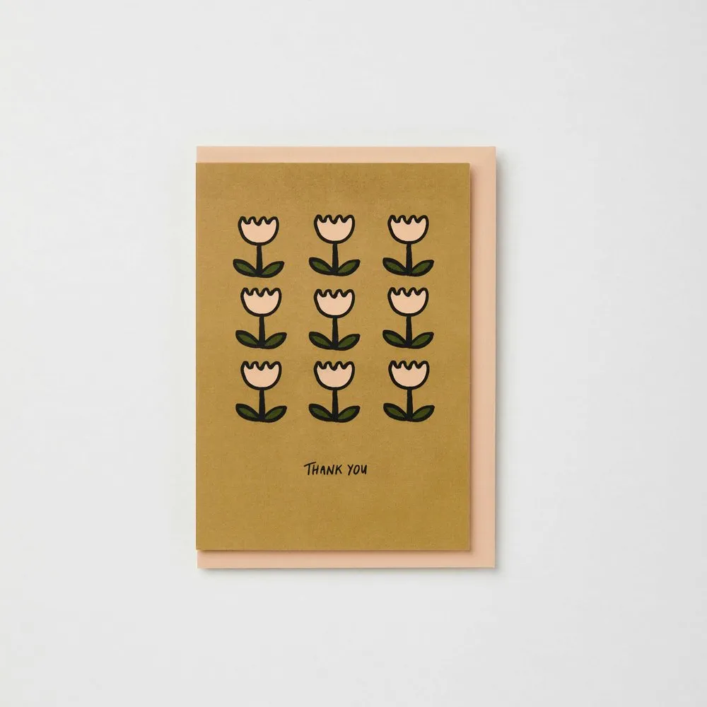 Flower Thank You Card