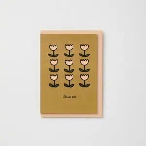 Flower Thank You Card