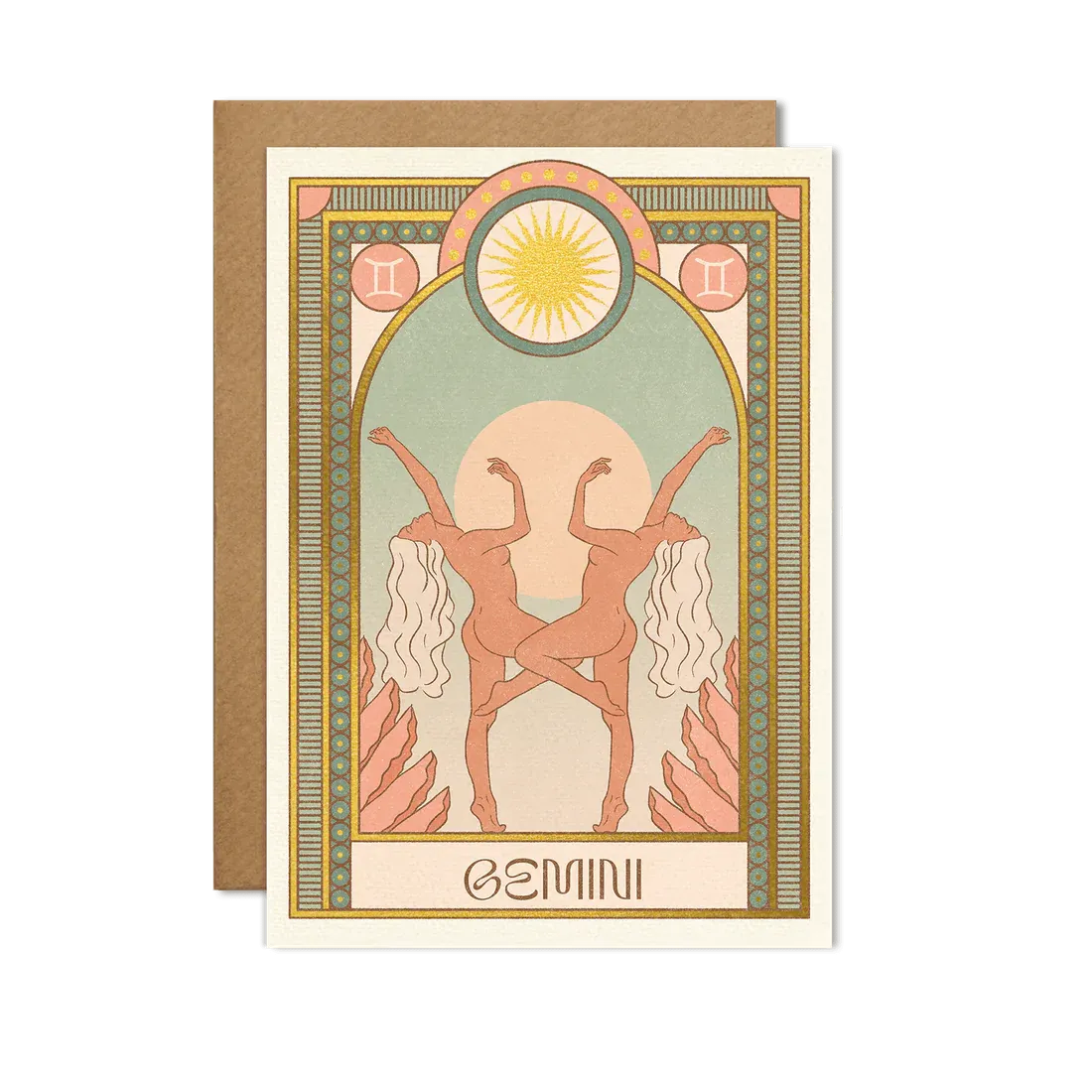 Gemini Zodiac Card