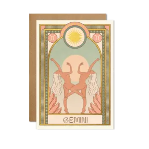 Gemini Zodiac Card
