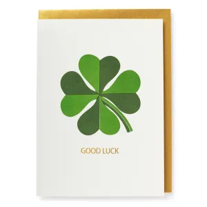 Good Luck Clover Card