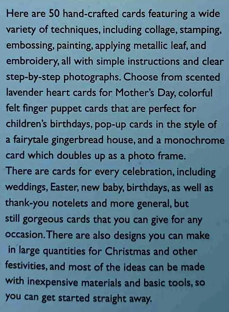 HAND-CRAFTED CARDS - Emma Hardy