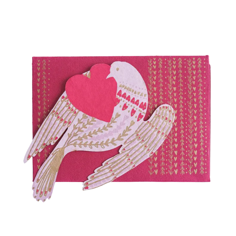 Heart Bird Greeting Card