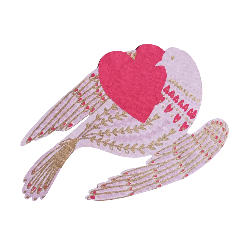 Heart Bird Greeting Card