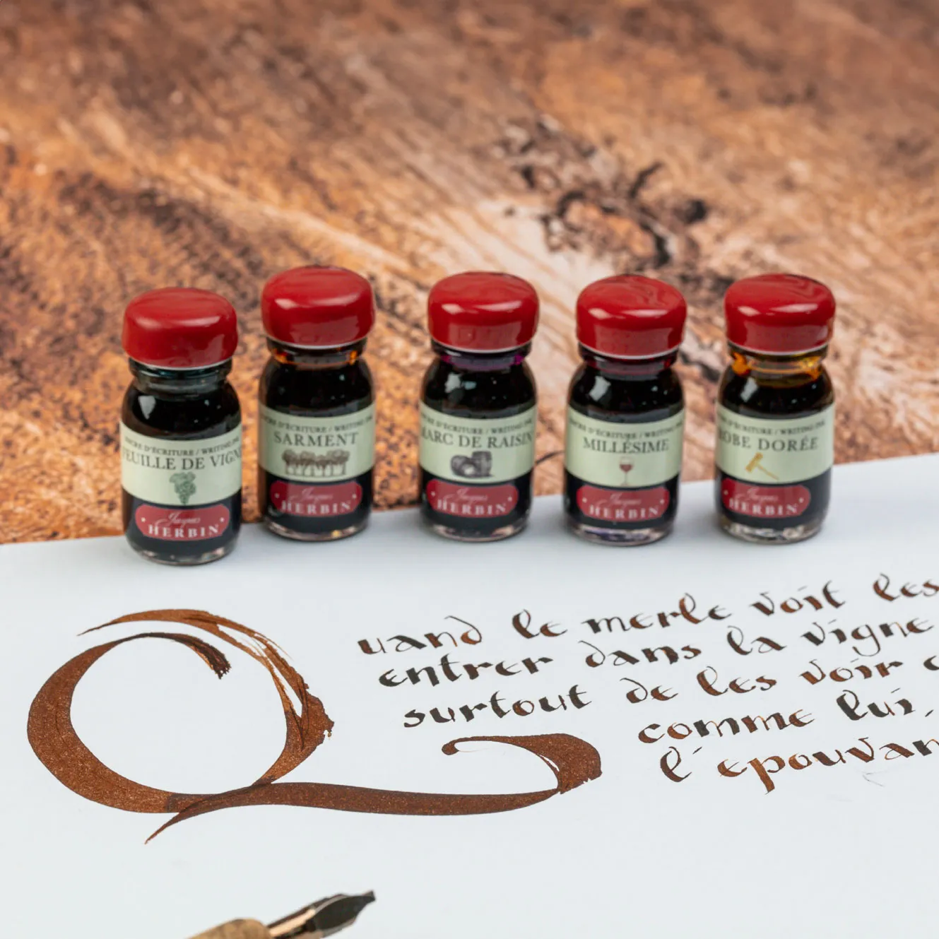 Herbin - Fountain Pen Ink - Set of 5 - Cuve