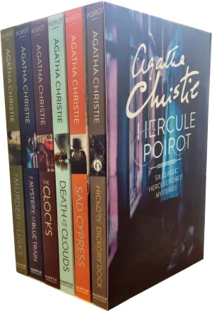 Hercule Poirot by Agatha Christie 6 Books Box Set - Fiction - Paperback