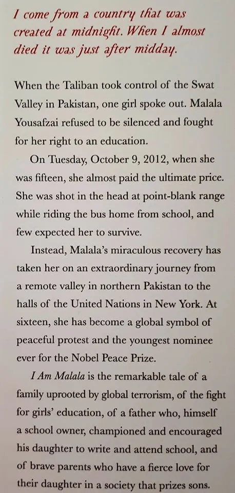 I AM MALALA - Malala Yousafzai