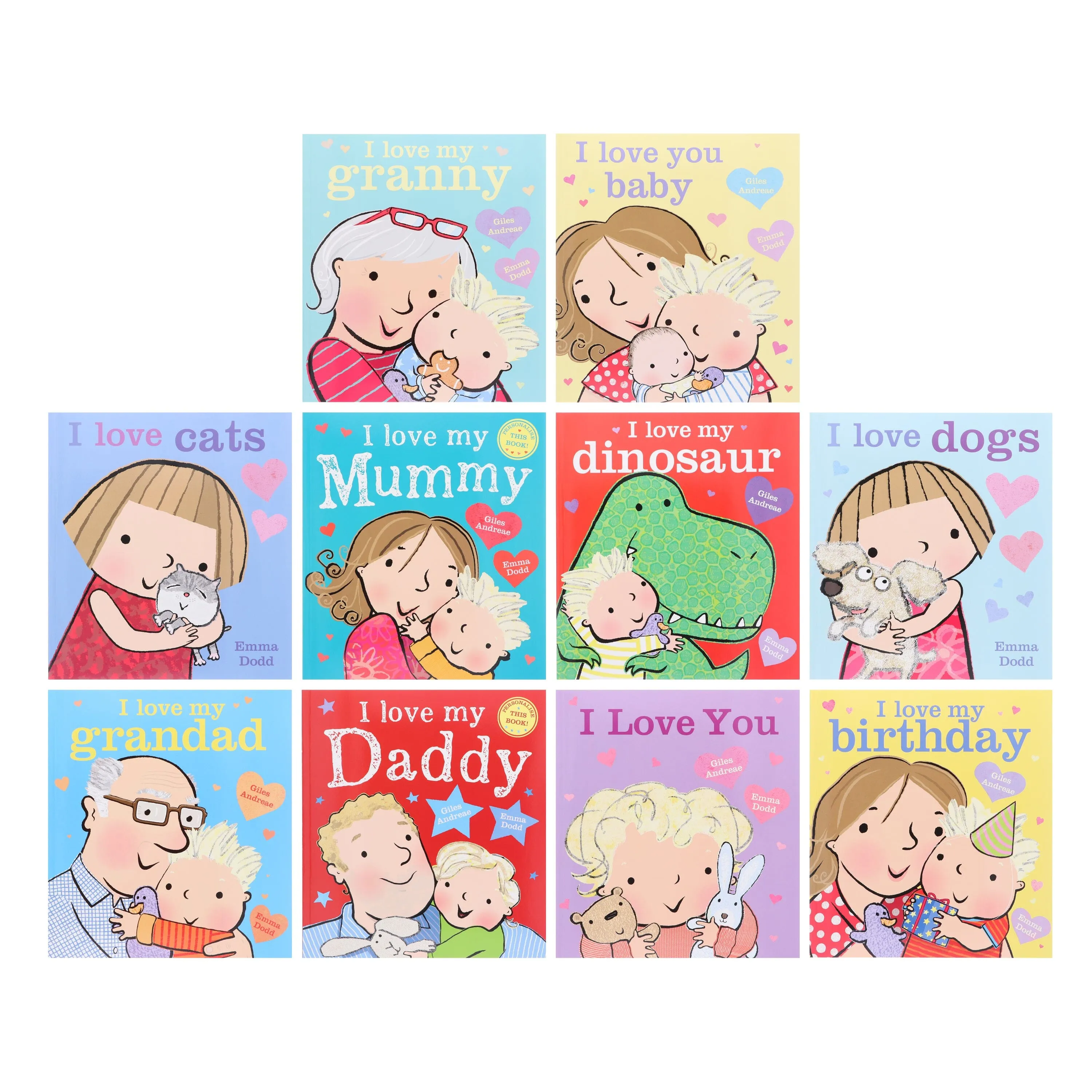 I Love You And Other Stories 10 Books Collection Box Set by Giles Andreae & Emma Dodd - Ages 2  - Paperback