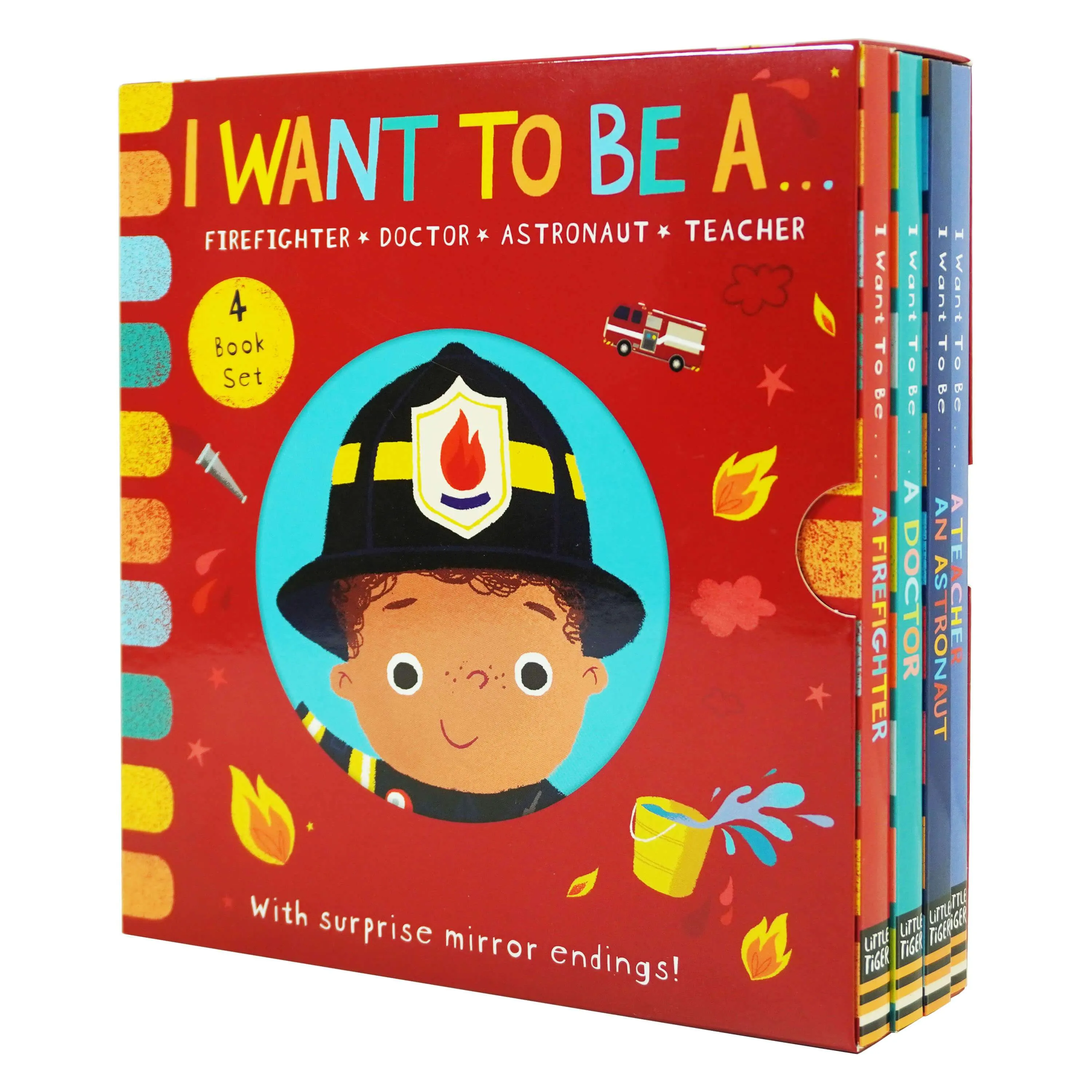 I WANT TO BE A... Series 4 Books With Surprise Mirror Ending! Childrens Collection Set By Richard Merritt - Ages 3  - Board Book