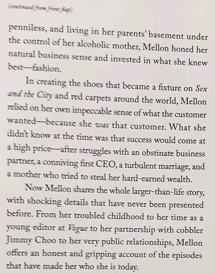 IN MY SHOES - Tamara Mellon, William Patrick