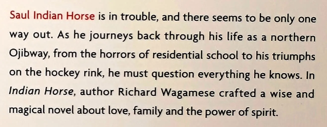 INDIAN HORSE - Richard Wagamese