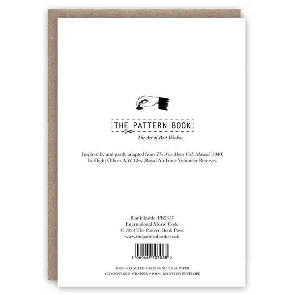 International Morse Code Card