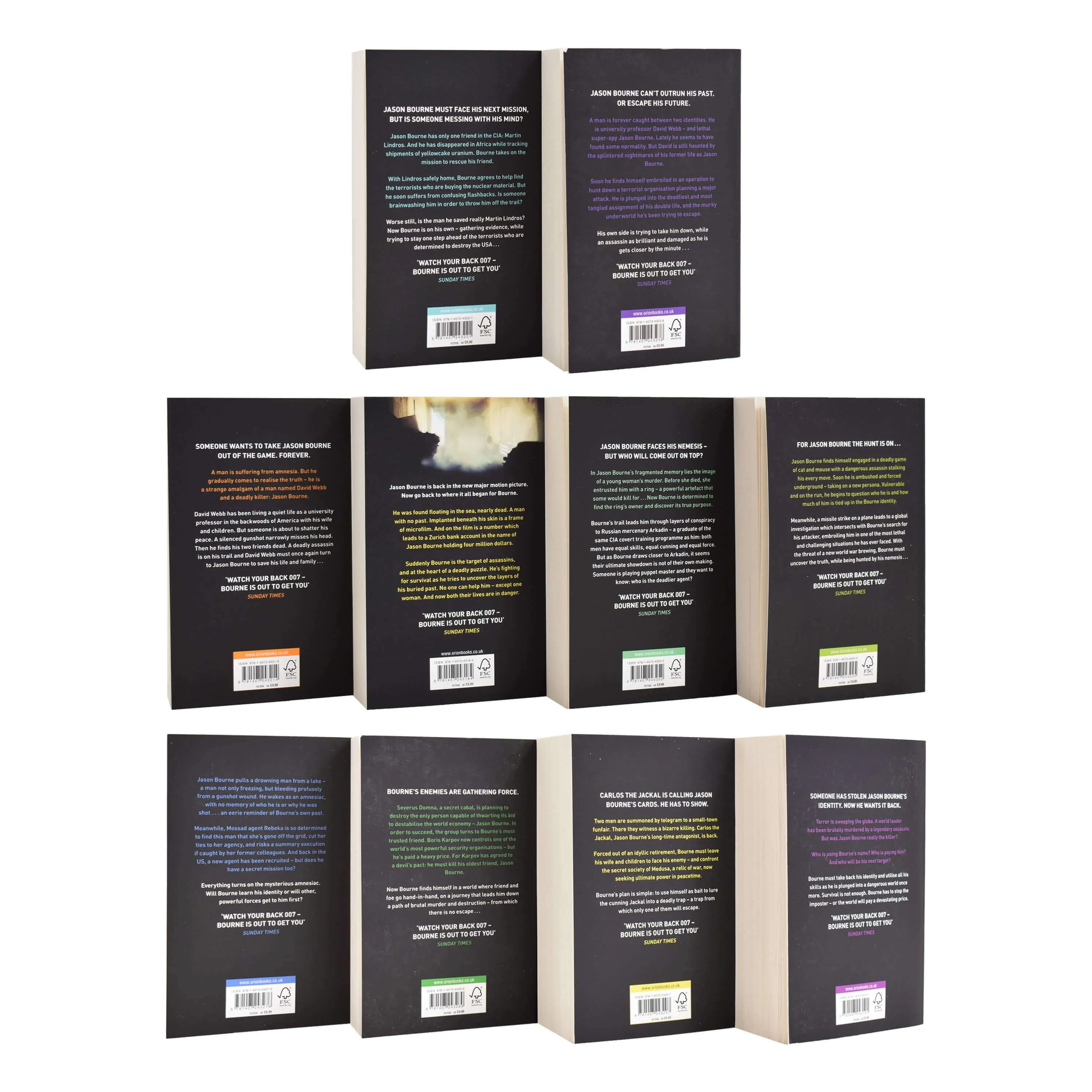 Jason Bourne Series 10 Books Collection Set By Robert Ludlum & Eric Van Lustbader - Fiction - Paperback