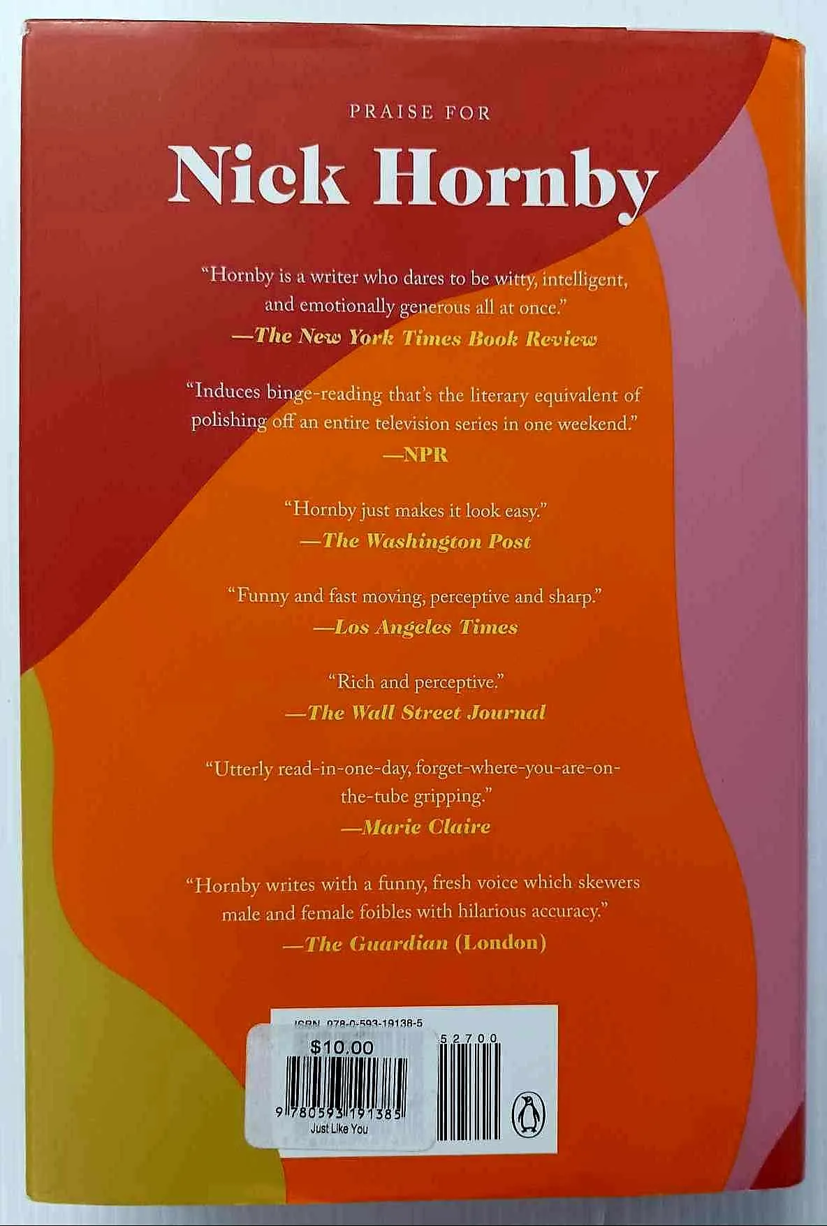 JUST LIKE YOU - Nick Hornby