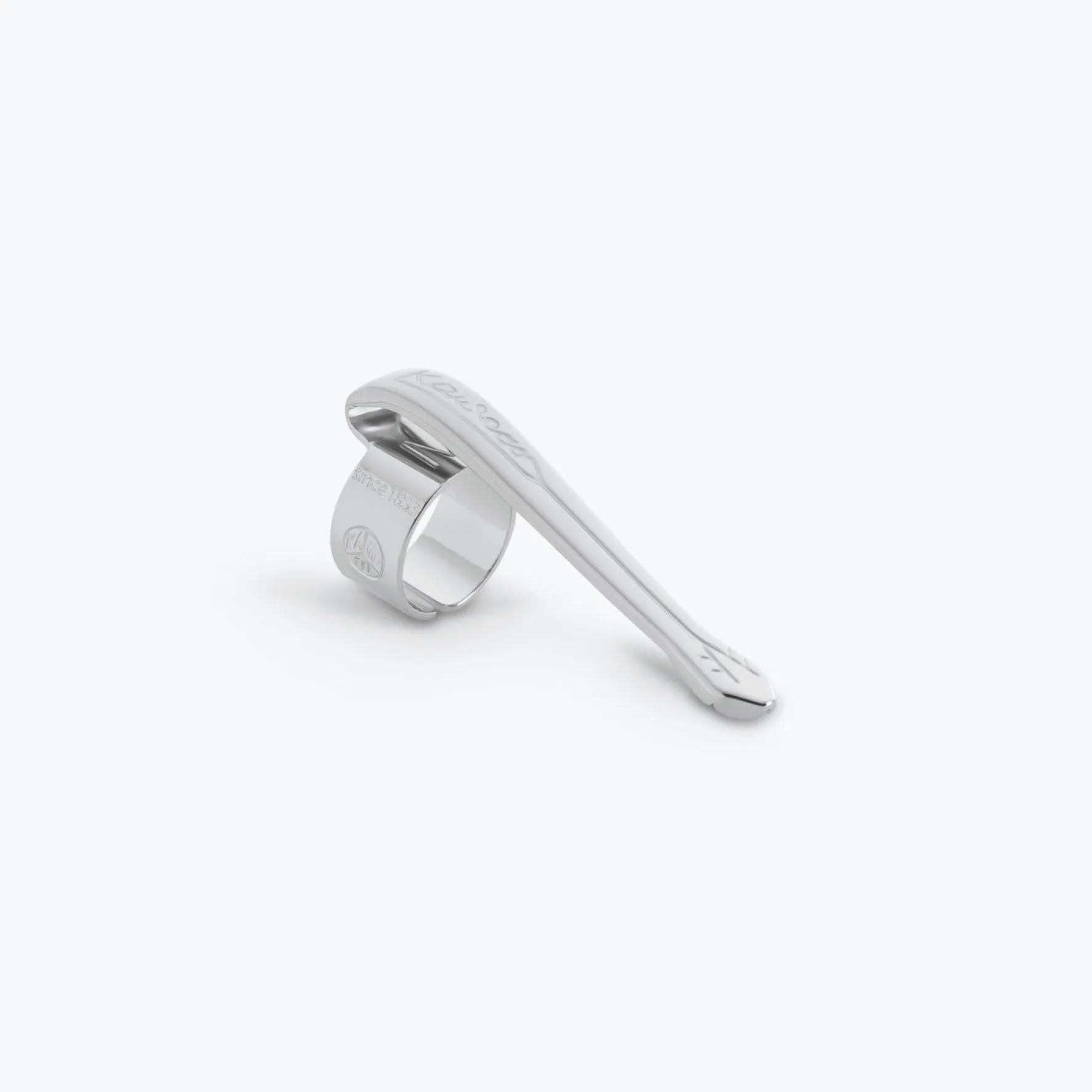 Kaweco - Slide-on Pen Clip - Liliput (With Cap) - Silver