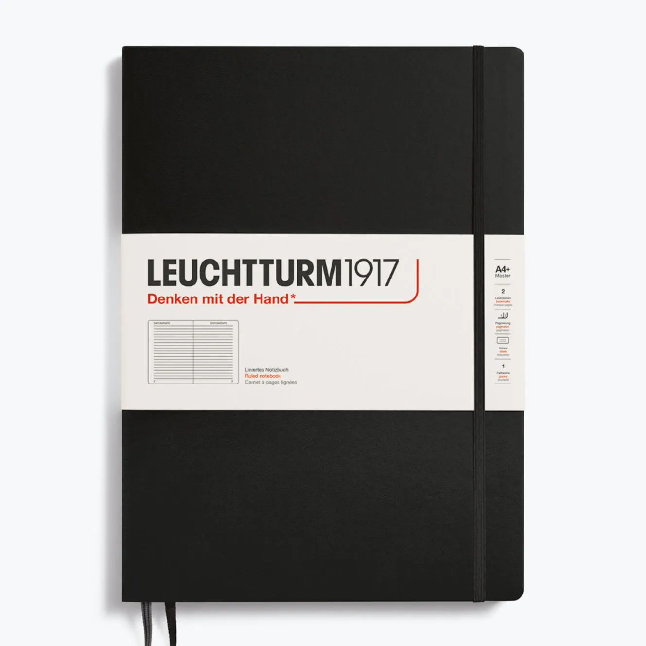 Leuchtturm1917 - Notebook - A4  - Slim - Black