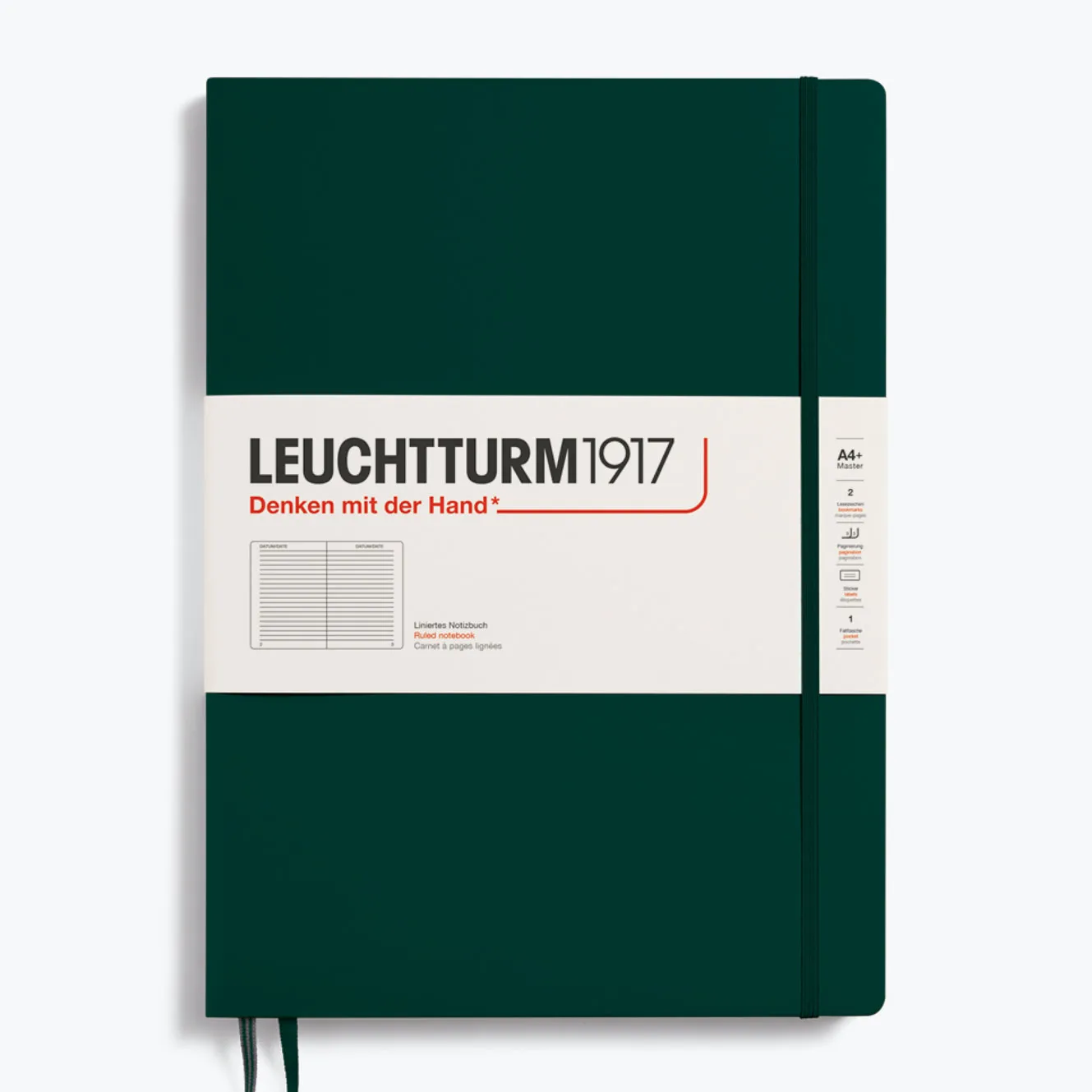 Leuchtturm1917 - Notebook - A4  - Slim - Forest Green
