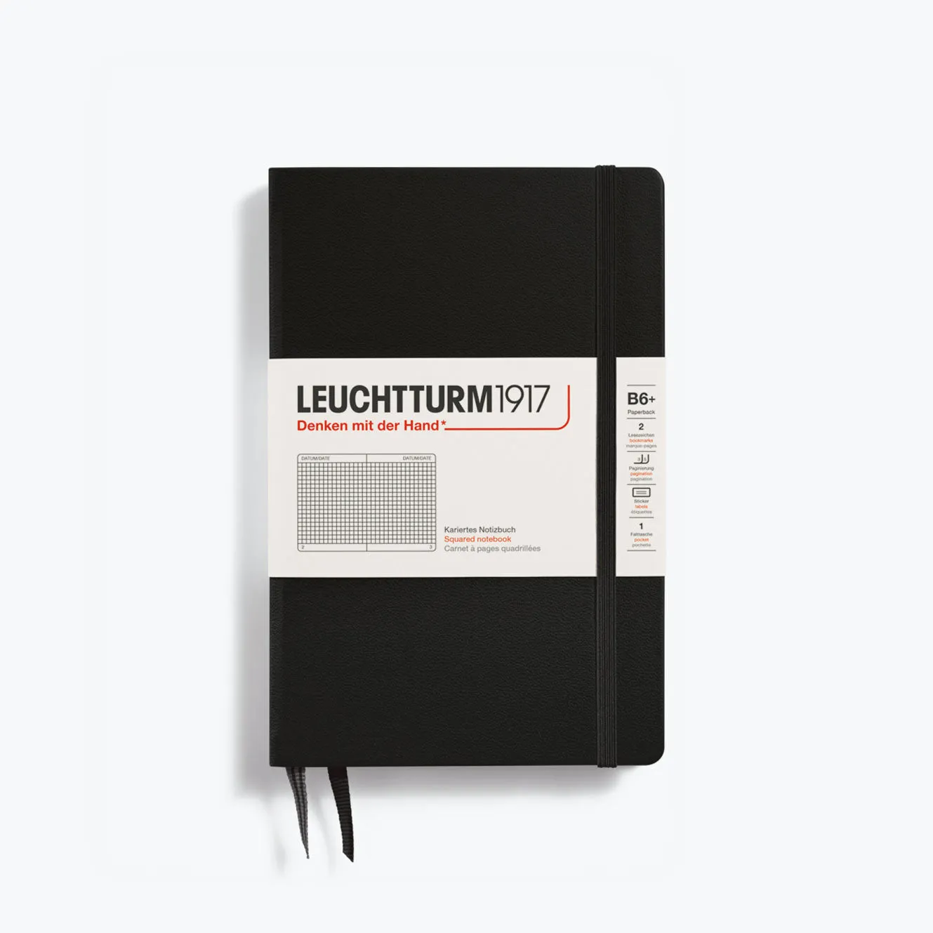 Leuchtturm1917 - Notebook - Hardcover - B6  - Black