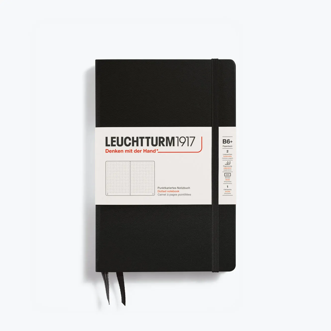 Leuchtturm1917 - Notebook - Hardcover - B6  - Black