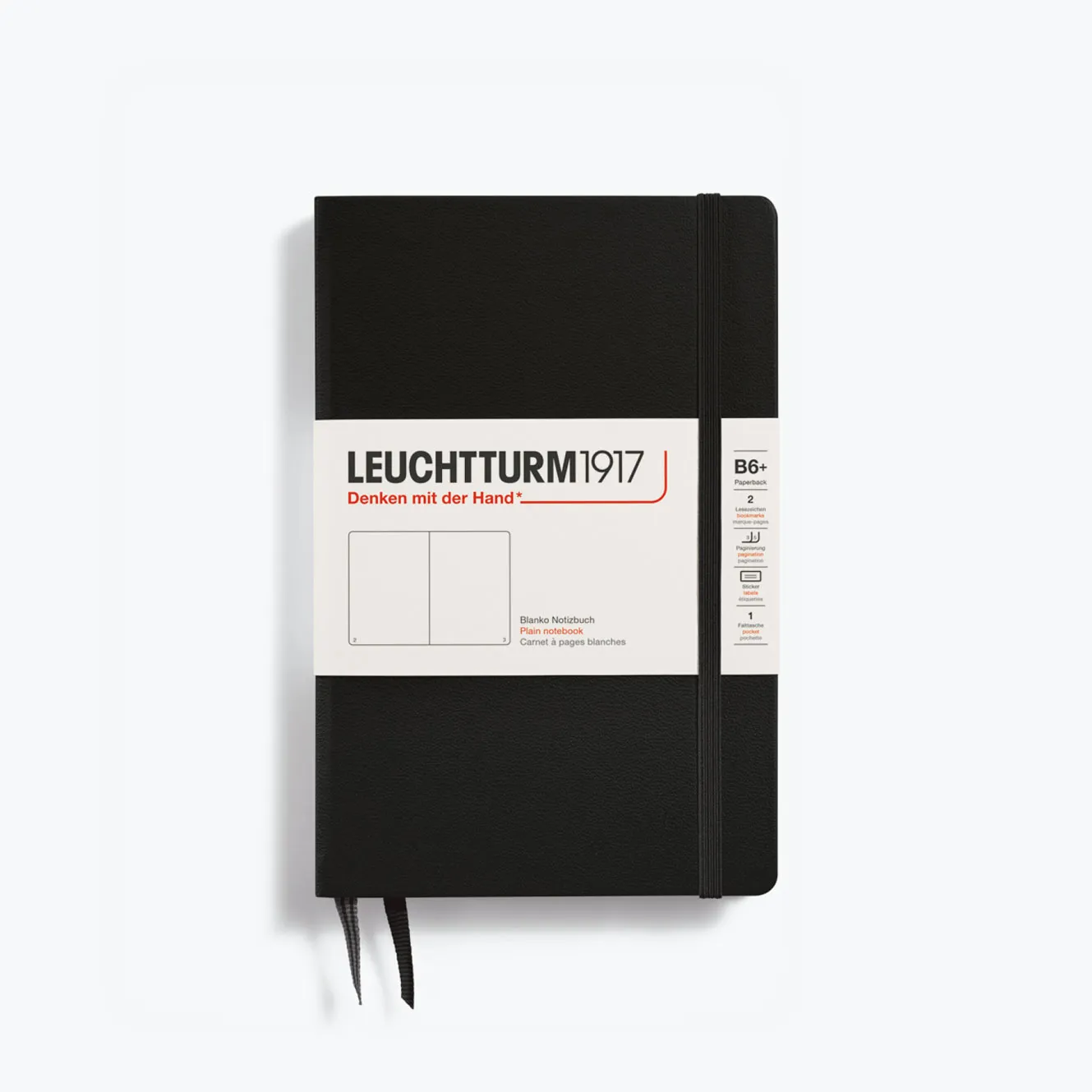 Leuchtturm1917 - Notebook - Hardcover - B6  - Black