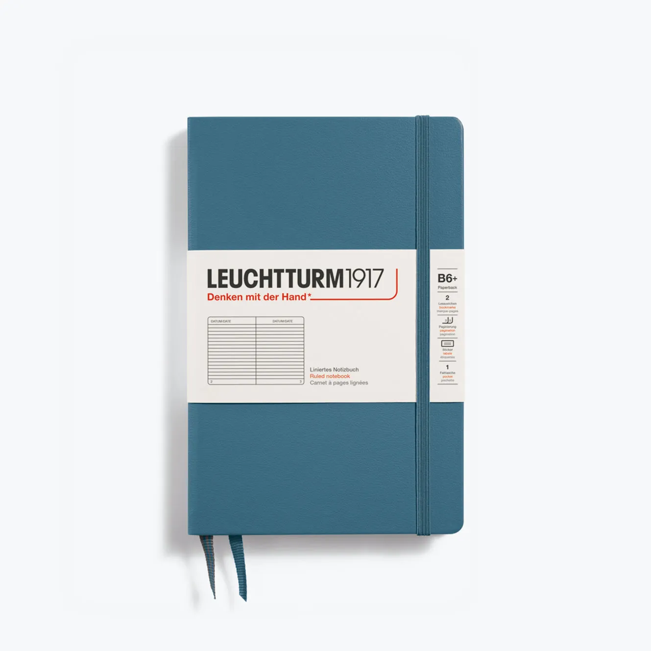 Leuchtturm1917 - Notebook - Hardcover - B6  - Stone Blue