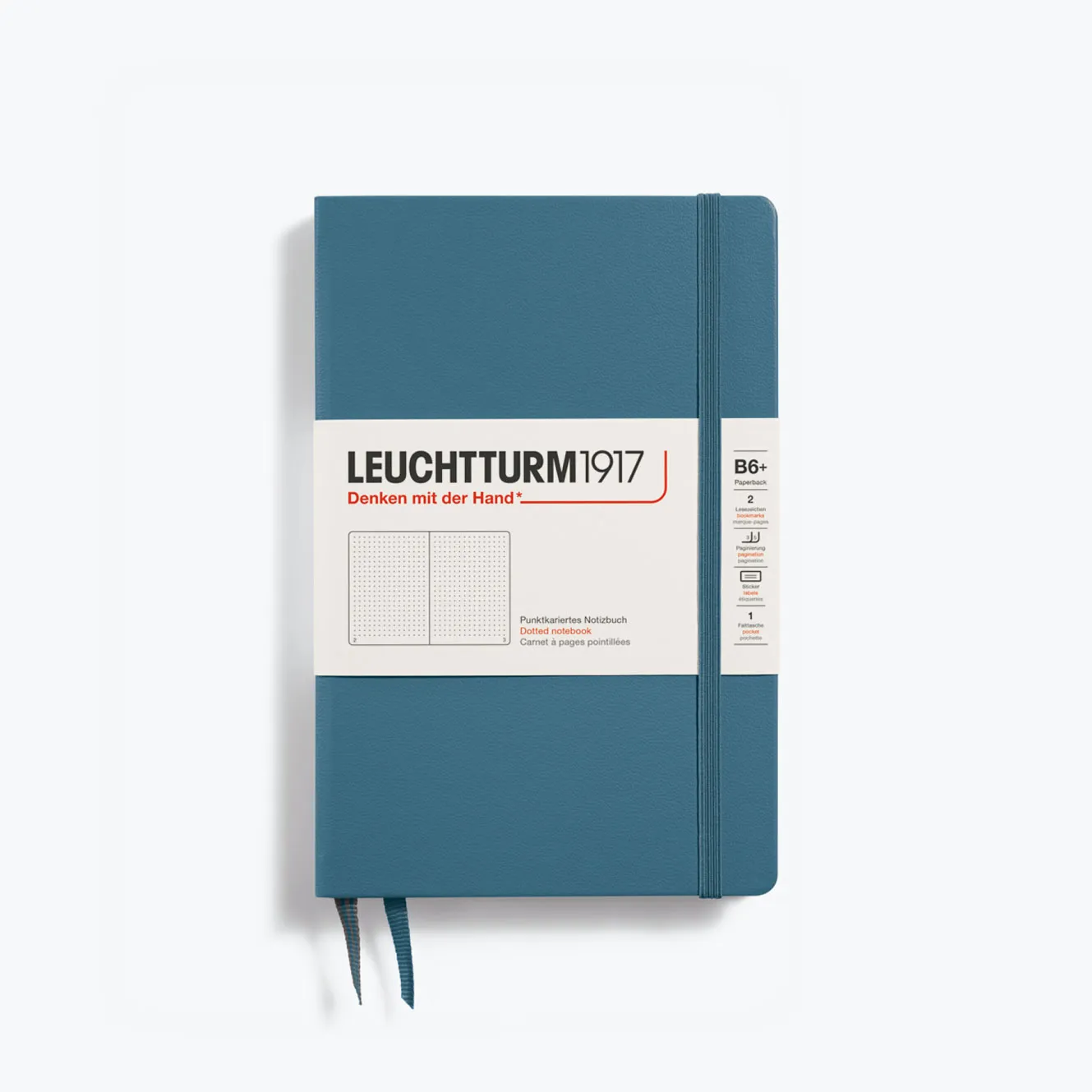 Leuchtturm1917 - Notebook - Hardcover - B6  - Stone Blue