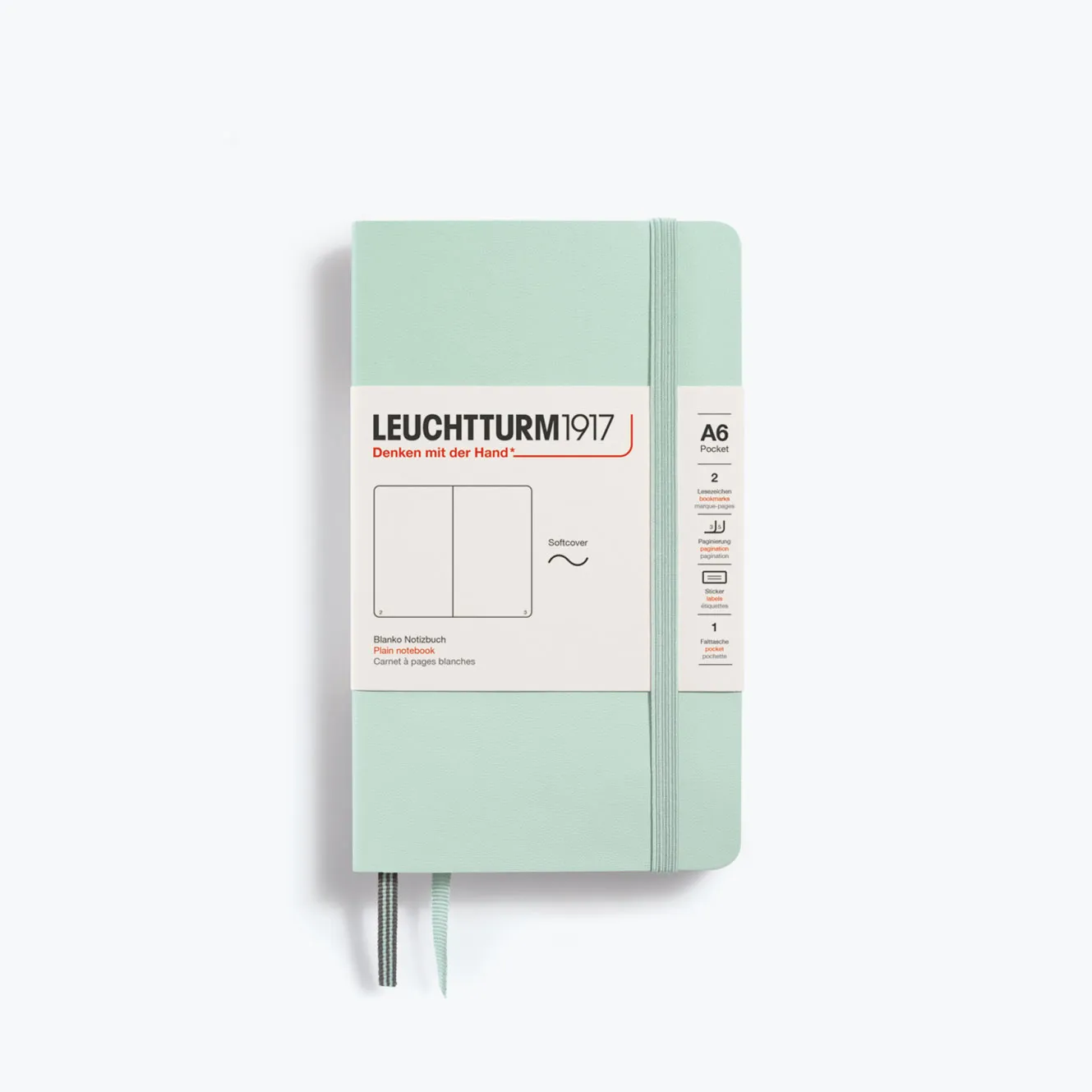 Leuchtturm1917 - Notebook - Softcover - A6 - Mint Green