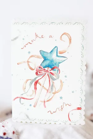 Make a Wish - Scalloped Edge Card