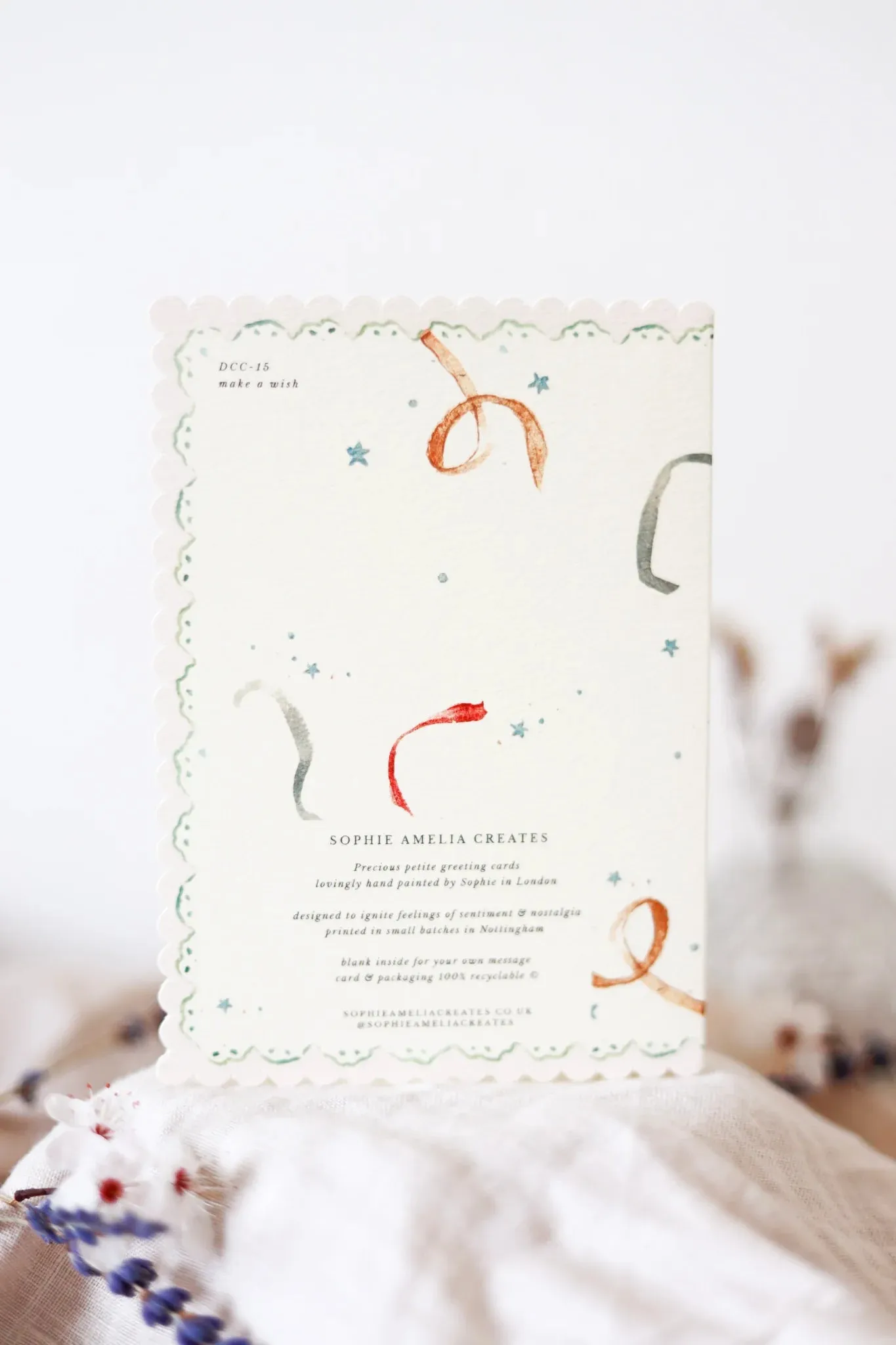 Make a Wish - Scalloped Edge Card
