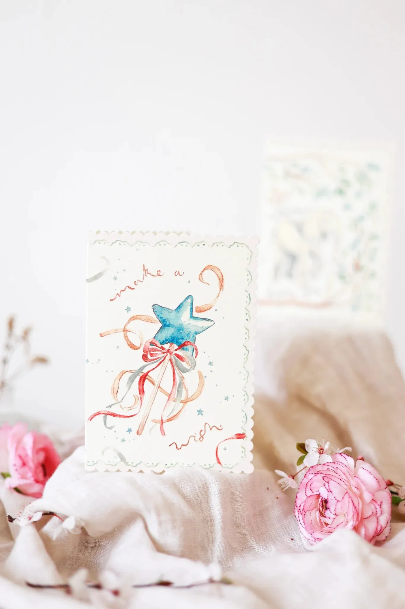Make a Wish - Scalloped Edge Card
