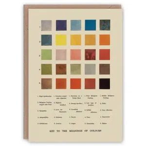 Meanings of Colours Card
