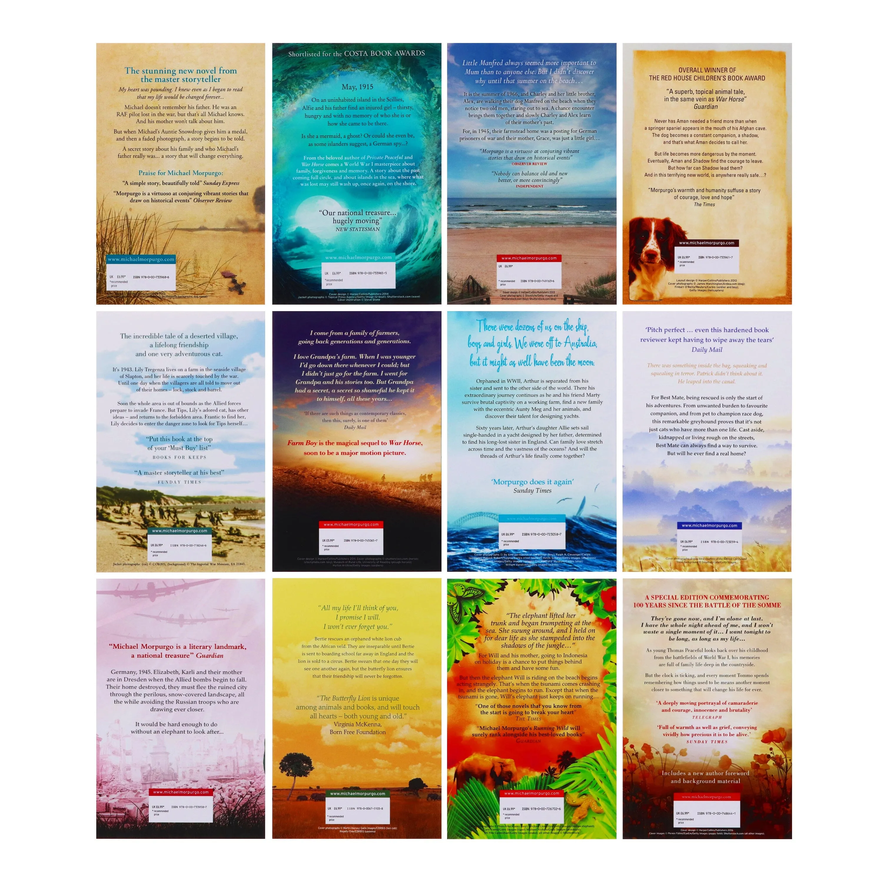 Michael Morpurgo 12 Books Collection Box Set - Ages 9  - Paperback