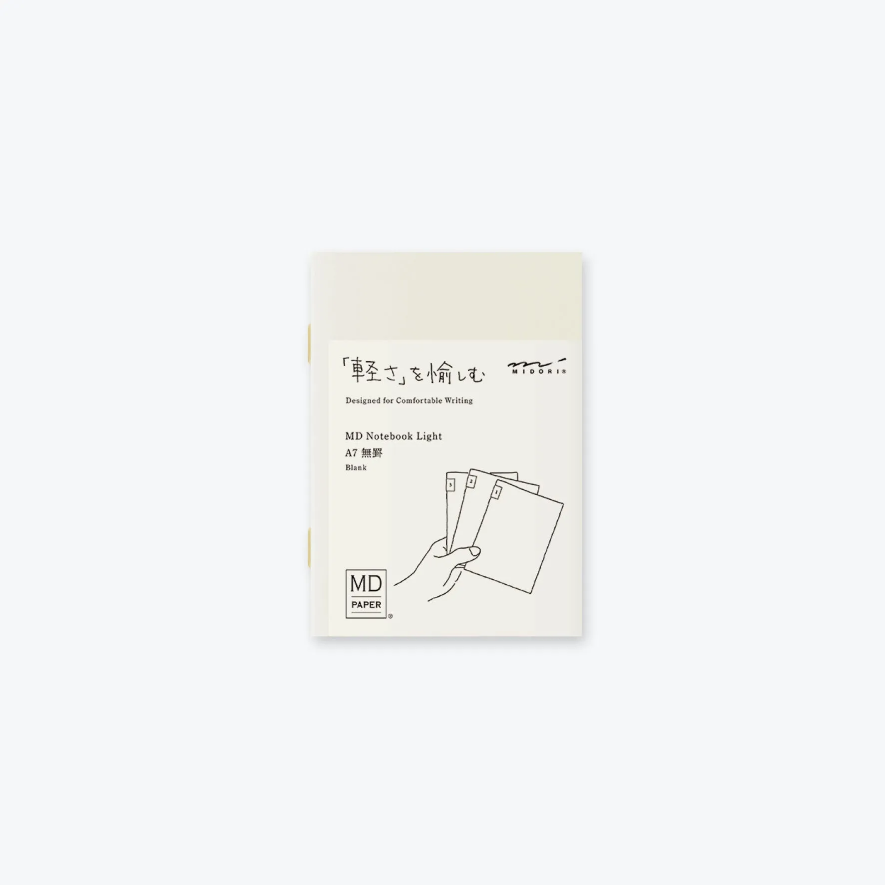 Midori - Notebook - MD Paper - Light - A7 - Blank